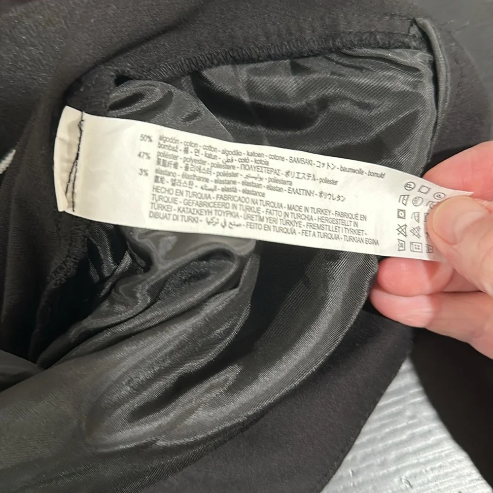 Zara Black Cropped Dress Pants - Picture 7 of 7